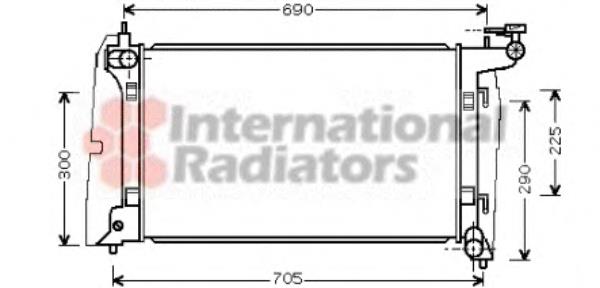 53002323 VAN Wezel radiador de esfriamento de motor