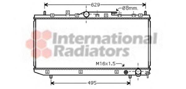 53002324 VAN Wezel radiador de esfriamento de motor