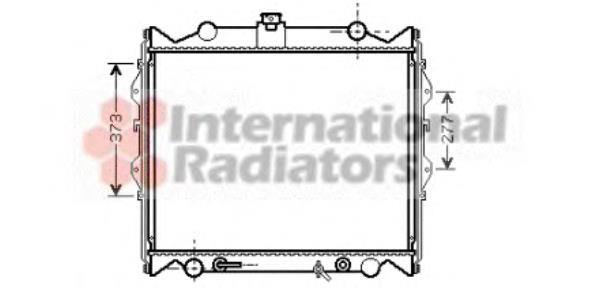 53002311 VAN Wezel radiador de esfriamento de motor