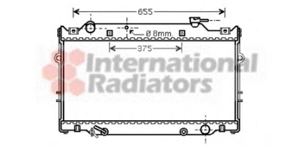 Radiador de esfriamento de motor 53002309 VAN Wezel