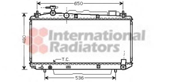 Radiador de esfriamento de motor 53002305 VAN Wezel