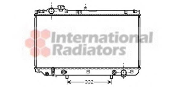 53002313 VAN Wezel radiador de esfriamento de motor