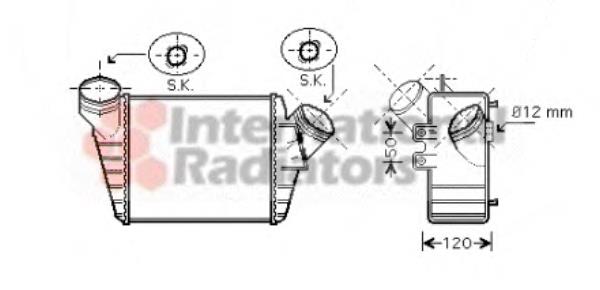 58004219 VAN Wezel radiador de intercooler