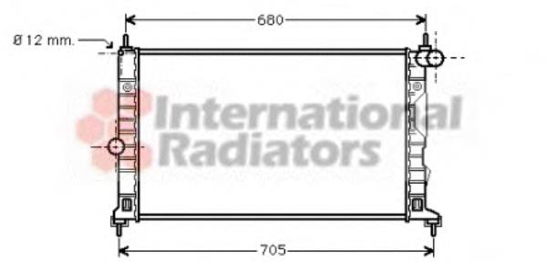 Radiador de esfriamento de motor 47002055 VAN Wezel