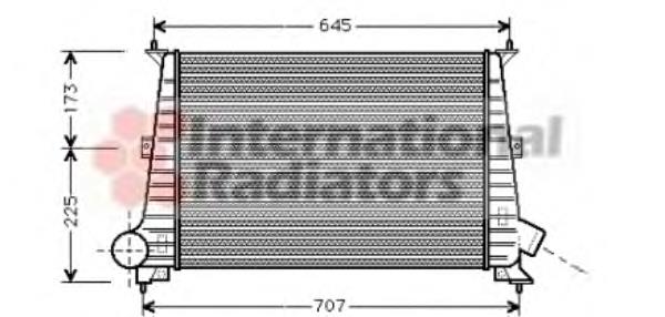 47004047 VAN Wezel radiador de intercooler