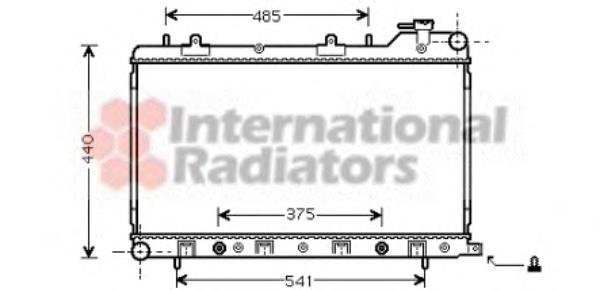 51002049 VAN Wezel radiador de esfriamento de motor