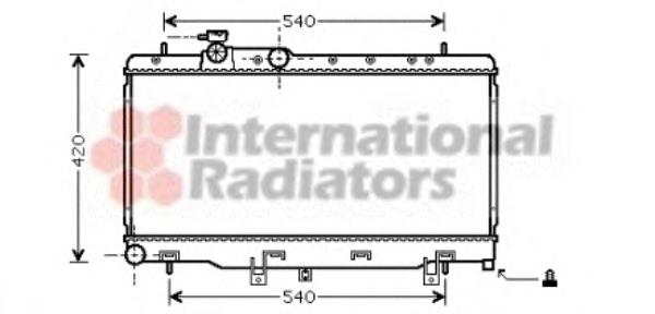 51002052 VAN Wezel radiador de esfriamento de motor