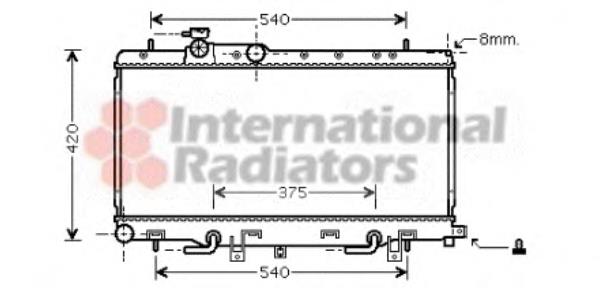 X4511FE092 Subaru radiador de esfriamento de motor