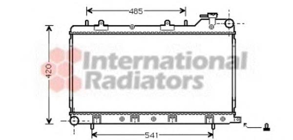 51002045 VAN Wezel radiador de esfriamento de motor