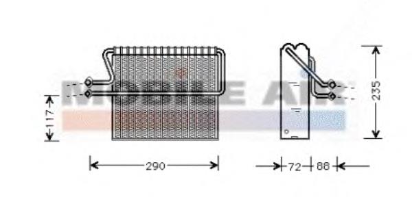 Vaporizador de aparelho de ar condicionado 4300V004 VAN Wezel