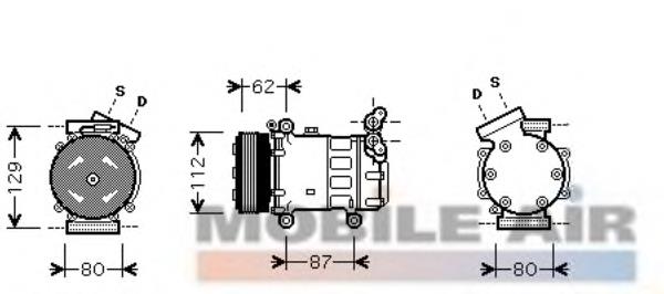 4300K331 VAN Wezel compressor de aparelho de ar condicionado