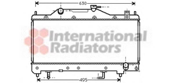 53002284 VAN Wezel radiador de esfriamento de motor