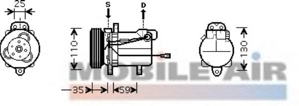 9520070CJ0000 Suzuki compressor de aparelho de ar condicionado