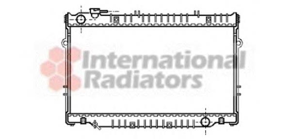 53002223 VAN Wezel radiador de esfriamento de motor