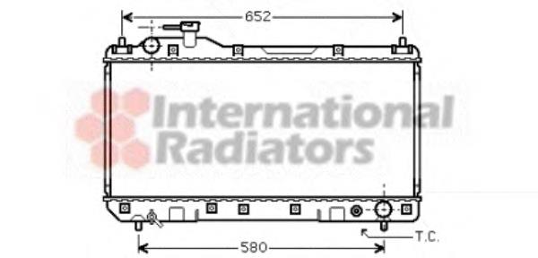 Radiador de esfriamento de motor 53002297 VAN Wezel