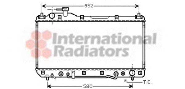 53002298 VAN Wezel radiador de esfriamento de motor