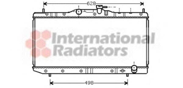 53002291 VAN Wezel radiador de esfriamento de motor