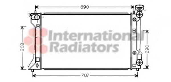 53002293 VAN Wezel radiador de esfriamento de motor