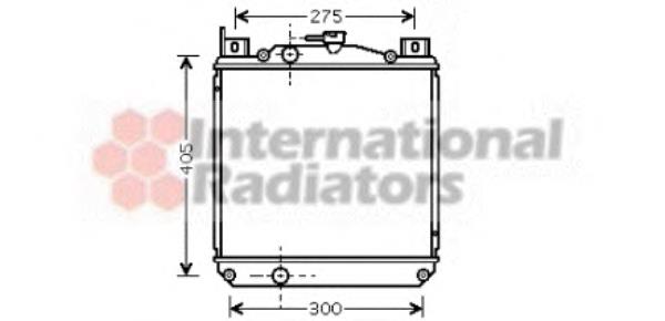 52002059 VAN Wezel radiador de esfriamento de motor