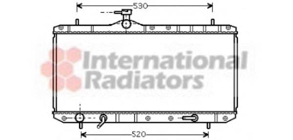 52002063 VAN Wezel radiador de esfriamento de motor