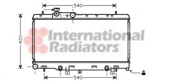 51002053 VAN Wezel radiador de esfriamento de motor