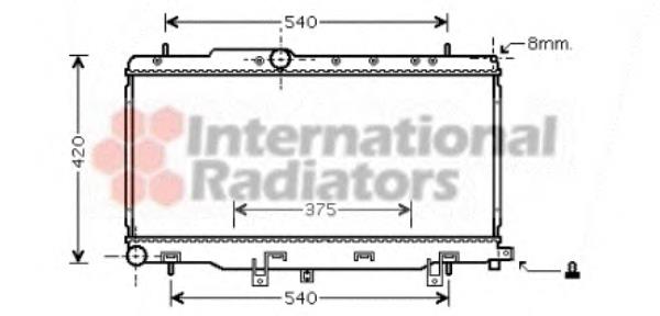 51002057 VAN Wezel radiador de esfriamento de motor