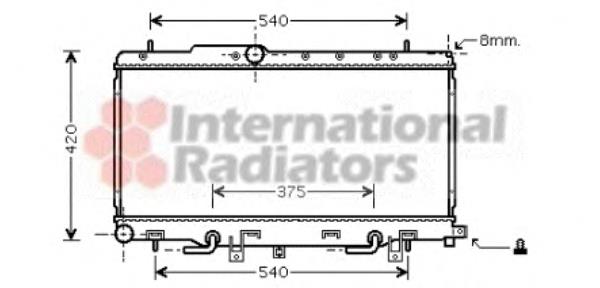 45111FE020 Subaru radiador de esfriamento de motor