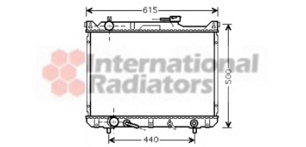 52002073 VAN Wezel radiador de esfriamento de motor