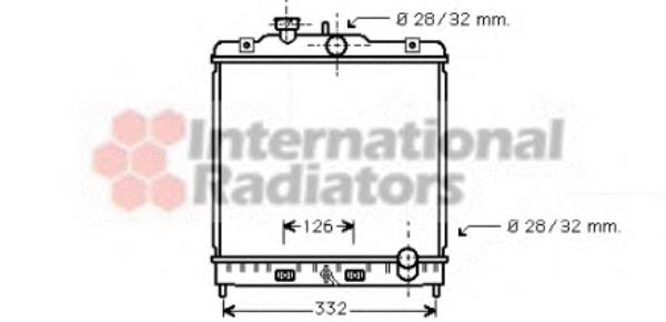 Radiador de esfriamento de motor 25002121 VAN Wezel