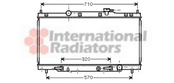 25002163 VAN Wezel radiador de esfriamento de motor