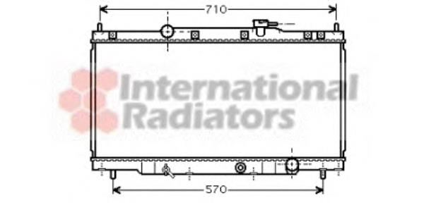 25002162 VAN Wezel radiador de esfriamento de motor