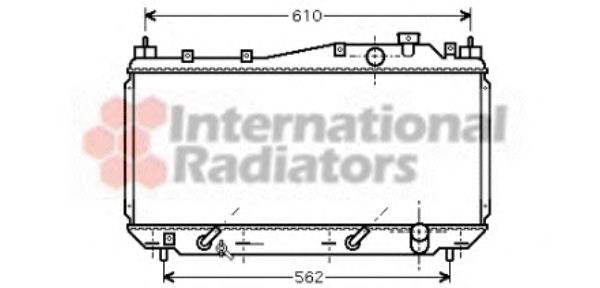 25002114 VAN Wezel radiador de esfriamento de motor