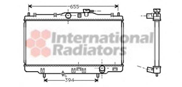 25002118 VAN Wezel radiador de esfriamento de motor