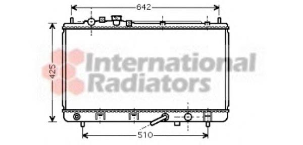 Radiador de esfriamento de motor 27002167 VAN Wezel