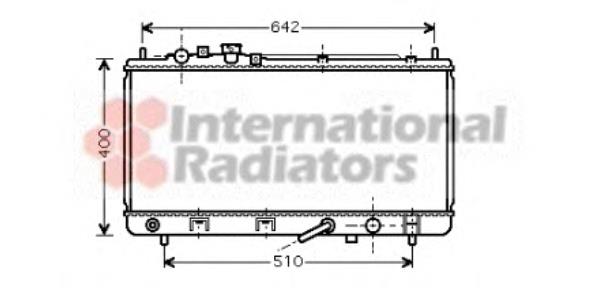 27002168 VAN Wezel radiador de esfriamento de motor