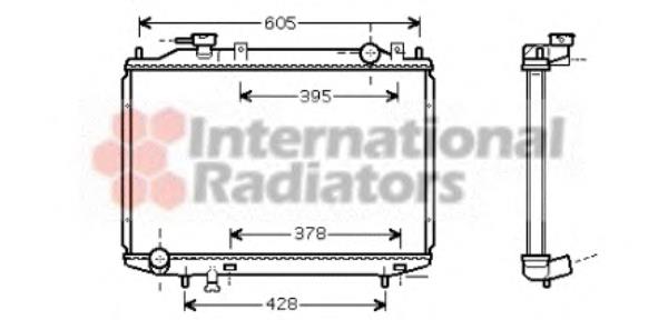 27002171 VAN Wezel radiador de esfriamento de motor