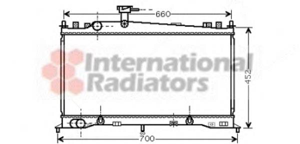 27002161 VAN Wezel radiador de esfriamento de motor