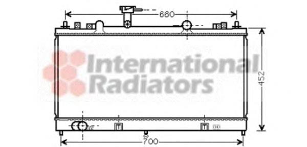 27002164 VAN Wezel radiador de esfriamento de motor