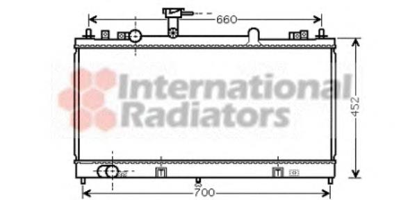 27002162 VAN Wezel radiador de esfriamento de motor