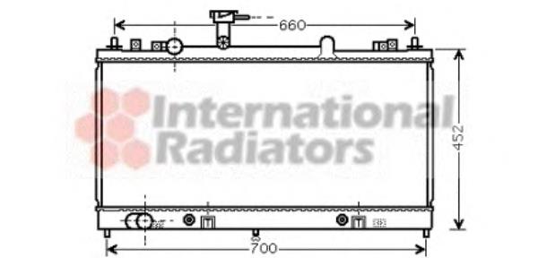 27002163 VAN Wezel radiador de esfriamento de motor