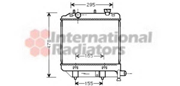 Radiador de esfriamento de motor 27002172 VAN Wezel