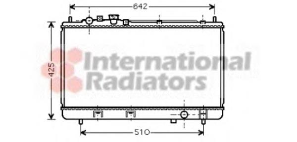 Radiador de esfriamento de motor 27002173 VAN Wezel