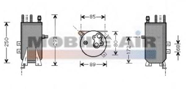 1800D125 VAN Wezel tanque de recepção do secador de aparelho de ar condicionado