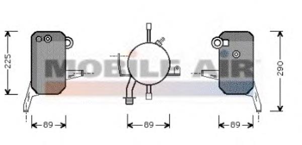 1800D119 VAN Wezel tanque de recepção do secador de aparelho de ar condicionado