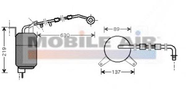 1800d111 VAN Wezel tanque de recepção do secador de aparelho de ar condicionado