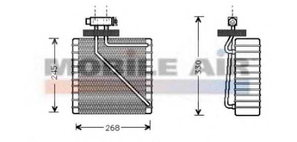 1800V270 VAN Wezel vaporizador de aparelho de ar condicionado