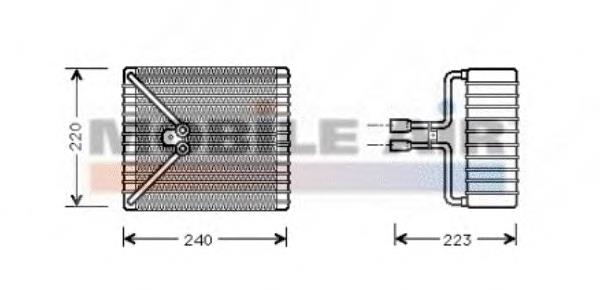 Vaporizador de aparelho de ar condicionado 1800V273 VAN Wezel