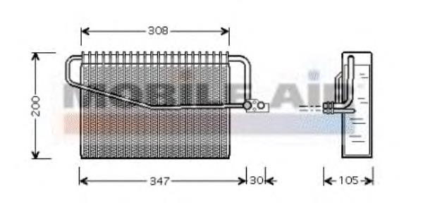 3000V329 VAN Wezel vaporizador de aparelho de ar condicionado