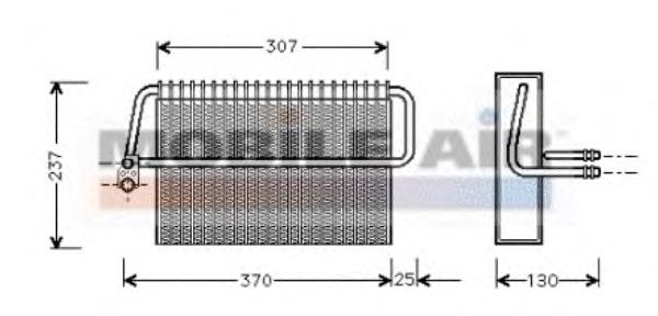 3000V272 VAN Wezel vaporizador de aparelho de ar condicionado