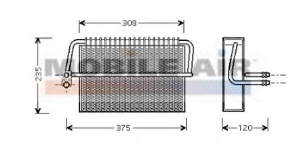 3000V326 VAN Wezel vaporizador de aparelho de ar condicionado